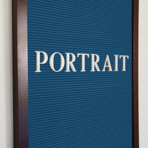 12 x 60 LETTERBOARD WITH BLUE FELT 