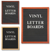 15x20 OPEN FACE LETTER BOARD: 6 VINYL COLORS, 3 WOOD FINISHES