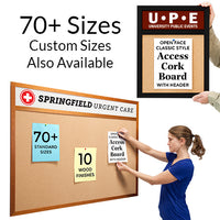 Access Cork Boards Available in Over 70+ Wood Framed Sizes Plus Custom Sizes