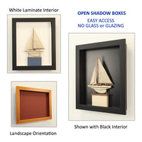 WOODEN 3" DEEP OPEN SHADOW BOXES (AVAILABLE  in 20+ SIZES)