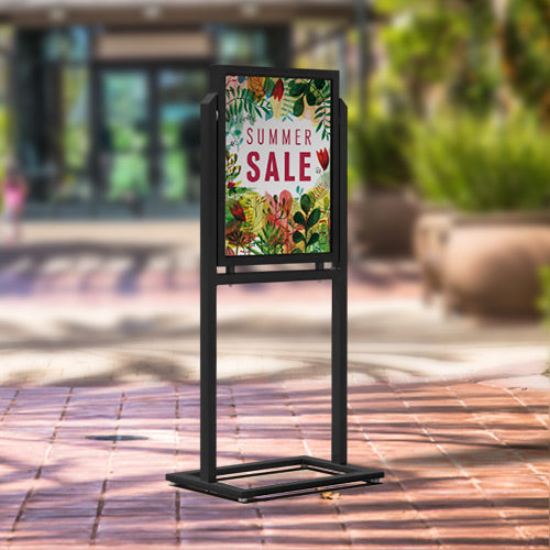 Heavy Duty Floor Freestanding Poster Board Stand,Commercial Advertising  Business Publicity Sign Holder Outdoor Banner Display Stand, Flyer Document