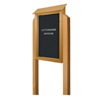 FREE STANDING OUTDOOR LETTER BOARD MESSAGE CENTER (27x41 Viewable Area) 