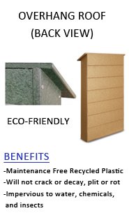 Standing Eco-Friendly Recycled Plastic Enclosed 27x39 Information Board comes in Portrait or Landscape
