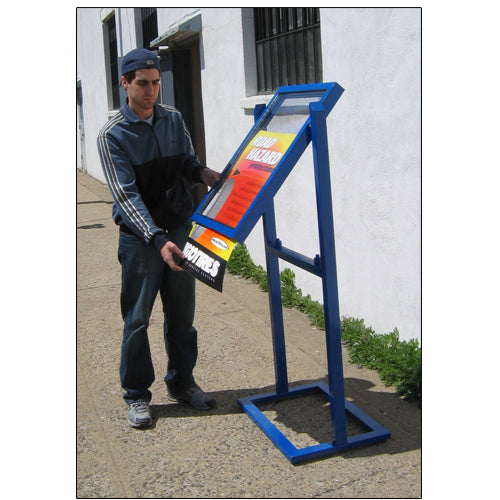 Outdoor Weather Warrior Sign Holder Stand 22x28 | Super Heavy-Duty for Posters and Signs