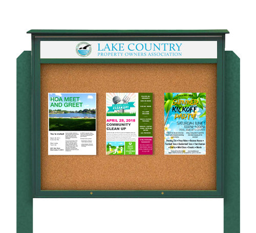 Top Hinged for Landscape Orientation Message Centers