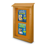 40x60 Outdoor Message Center with Cork Board Wall Mounted - Eco-Friendly Recycled Plastic Enclosed Information Board