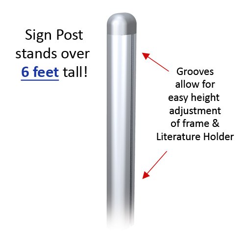 POSTO-STAND™ Quick Change Slide-in Sign Holder 24x36 (DOUBLE FRAME OFFSET)