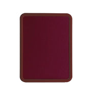 18 x 24 CORK BULLETIN BOARD WITH PLASTIC FRAME & ROUNDED CORNERS (SHOWN IN BURGUNDY FRAME & BURGUNDY FABRIC)