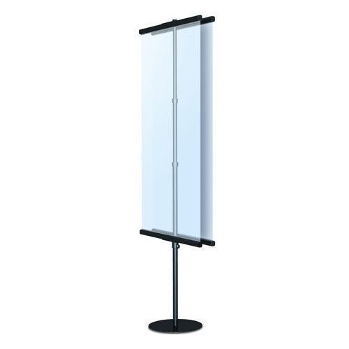 BANNER STAND WITH ROUND BASE (SHOWN in BLACK)