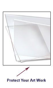 Acrylic Replacement - 1 5/8" Wide Mitered Corner Poster Snap Frame