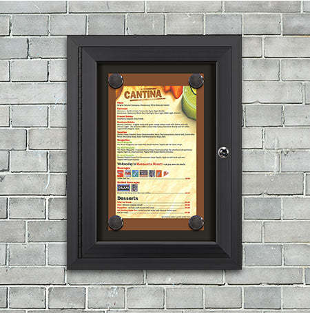 8.5x14 Magnetic Enclosed Outdoor Menu Display Case Portrait Size Menu –  Displays4Sale