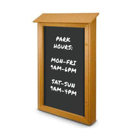26" x 42" Outdoor Message Center - Magnetic Black Dry Erase Board
