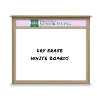 30" x 40" Outdoor Message Center - Magnetic White Dry Erase Board