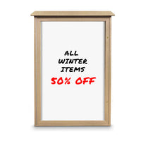 36" x 36" Outdoor Message Center - Magnetic White Dry Erase Board