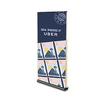 Saturn Retractable Banner Stand (24" Wide) (Double Sided)