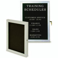 Aluminum Alloy Design | Ultra Thin Style Enclosed Felt Letter Boards | Side Locking Letter Board Display | Included Two Keys