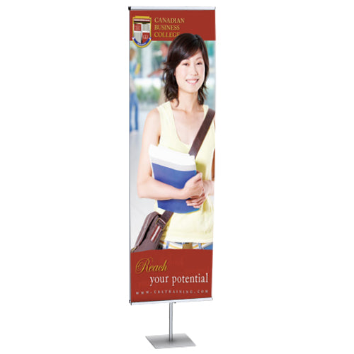 24" WIDE FLOOR BANNER STAND (DOUBLE SIDED)