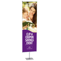 24" WIDE FLOOR BANNER STAND (SINGLE SIDED)