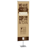 30" WIDE FLOOR BANNER STAND (DOUBLE SIDED)