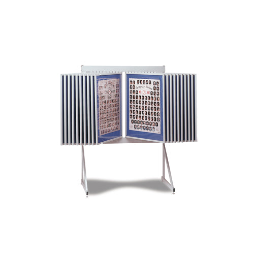 Straight Line Multi Panel Loop Fabric Floor Displays | 10-20 Flip Panels  | 3 Panel Sizes 24x36, 30x40, and 40x48