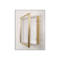 SwingFrame Designer Metal Frame Wall Mount 2" Deep Large Display Case | 25+ Sizes and Custom