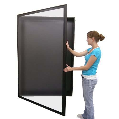 60 x 20 x 72 Retail Glass Display Case, Hardboard