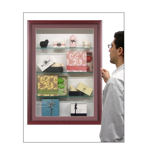 30x30 Shadow Box Display Case + Glass Shelves