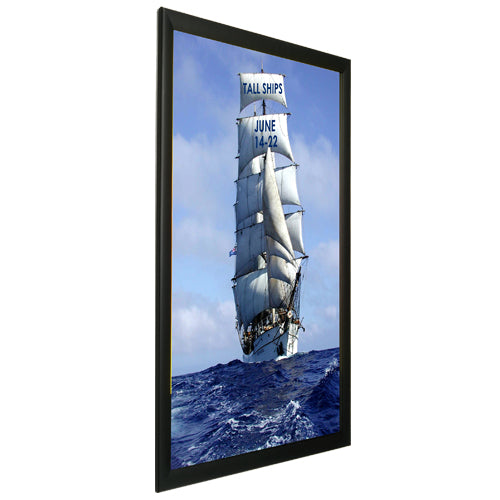 Extra Large Poster Snap Frames Metal Profile 1 5/8" Wide for Mounted Graphics 1/8", 3/16" and 1/4" Thick Boards in 25+ Sizes