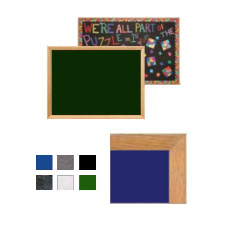 Wood Framed 12x12 EASY-TACK Display Boards (Open Face with Decorative Frame Style)