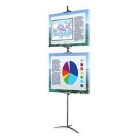 Slide-In Poster Display Floorstand SignHolder Travel Base 72 Inches