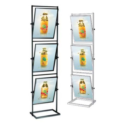 2 Tier Info Board 18x24 Sign Stands – PosterDisplays4Sale