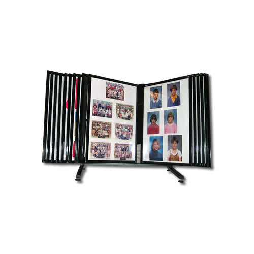 Table Top Photo Multi-Panel Flip Displays | in 3 Steel Panel Sizes with 30 Swing Pages