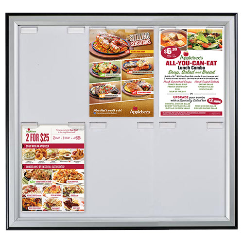 Clip Grip Snap Frame Displays Up to 6 Graphics up to 8.5x11 Size