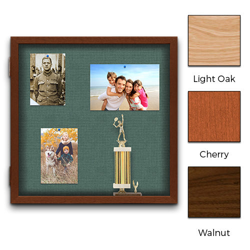 Value Line Memory Boxes 24 x 24 in Light Oak, Cherry, and Walnut Finishes
