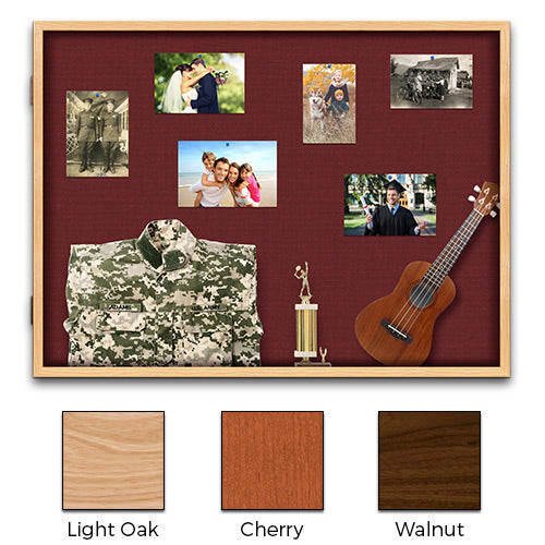 Value Line Memory Boxes 48 x 36 in Light Oak, Cherry, and Walnut Finishes