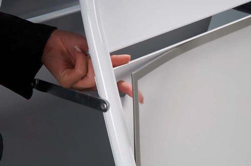 Finger Hole makes 24x36 poster changes easy