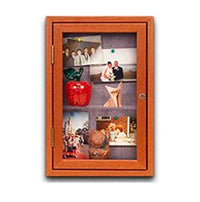 18 x 24 Wooden Memory Shadow Box Display Case with Shelf