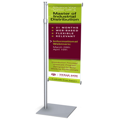 9" WIDE VERTICAL BANNER STAND COUNTER TOP DISPLAY (SINGLE POSTERS)