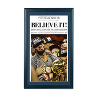 Cleveland Cavaliers NBA Champions Newspaper Wood Display Frame