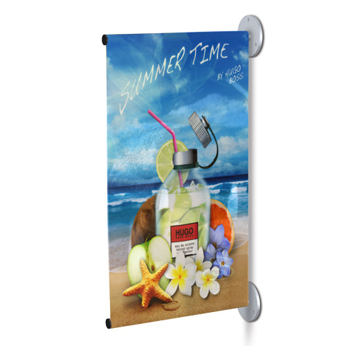 Wall Mount Poster Banner Displays - 12 Inches Wide 