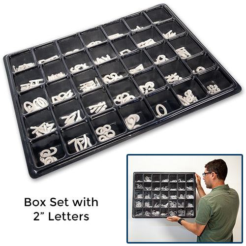 HELVETICA BOXED SET FOR 2" LETTERS