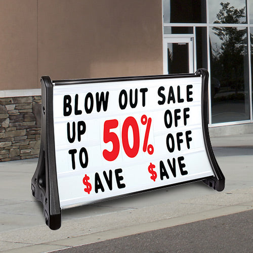 Deluxe 48x36 Roadside Rolling Outdoor Changeable Message Board