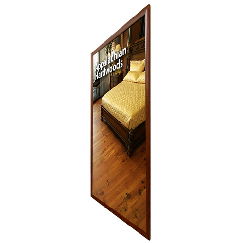 SwingSnap Extra Large Wood Poster Snap Frames 1 1/4" Faux Wood Profile