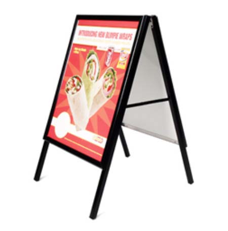 17x22 Poster Sign Holder  Snap Frame with Rounded Corners FREE Shipping –  FloorStands