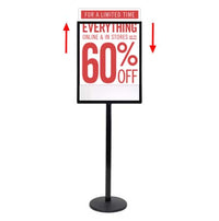 Floor Standing Poster Display Stand Sign Holder 22 X 28 Black - Great  Poster Sign for Business Advertising! (Marketing, Advertising, Promotional)  