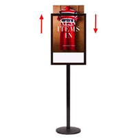 Indoor 24x36 Poster Stand Sign Holder | Rounded Corners Top Loading Frame Design
