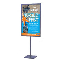 28x44 Jumbo Poster Sign Holder | Single Post Display Stand