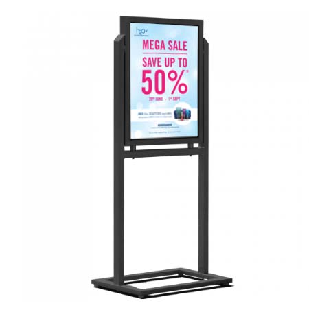 22x28 Weather Warrior Outdoor Sign Holder | 2-Sided Weatherproof Heavy Duty  Poster Stand