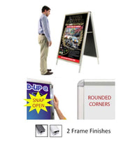 A-Frame 42x42 Sign Holder | Snap Frame 1 1/4" Wide (with Radius Corners)