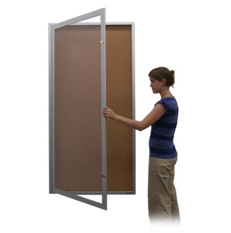 SwingCase 48x84 Extra Large Outdoor Enclosed Poster Cases (Single Door)